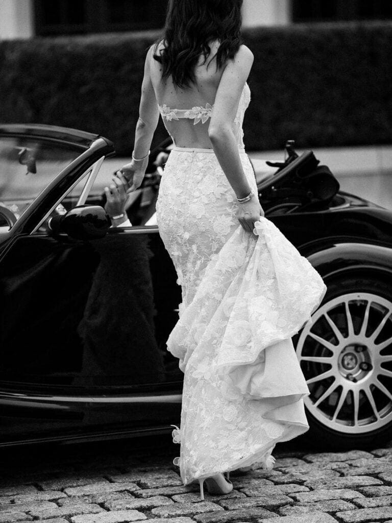 Jenna Nortman wearing Mati gown