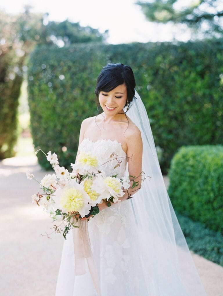 Cindy wearing Helena gown