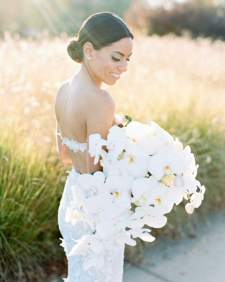 Francesca wearing Mati gown