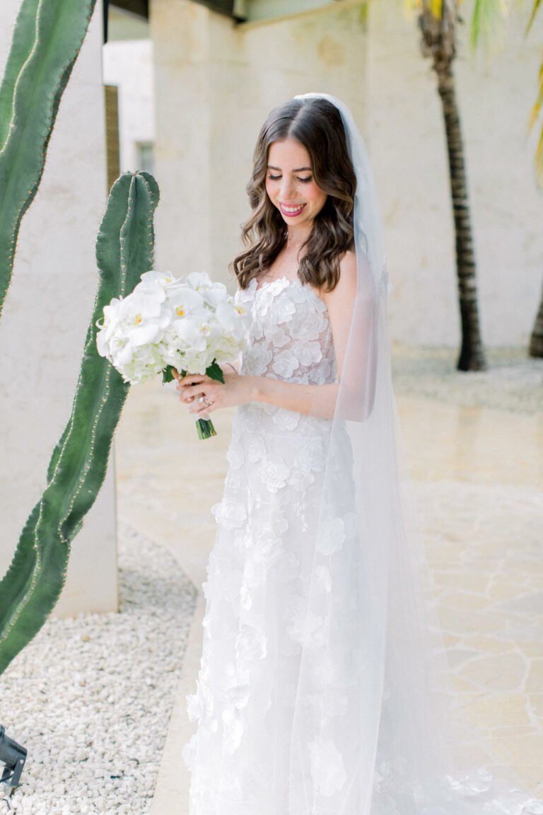 Jenna wearing Beatrice gown