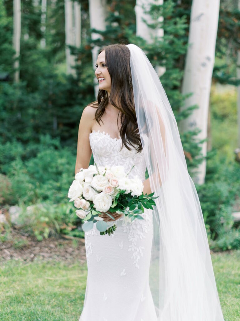 Jenna wearing Chaz gown & robe