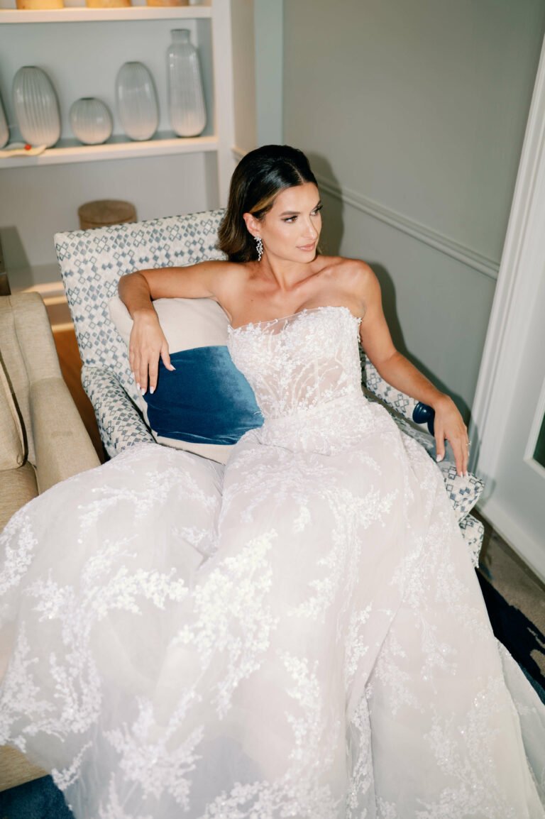 Samantha wearing Jamie gown