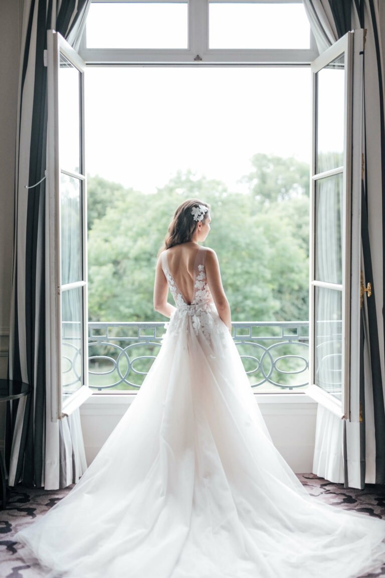 Tania wearing Ari gown & topper