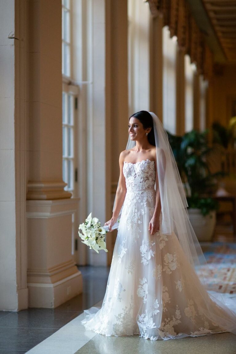 Elyssa wearing Messa gown