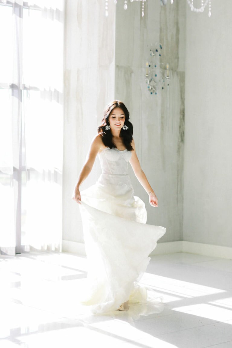 Mira bride wearing Marlee