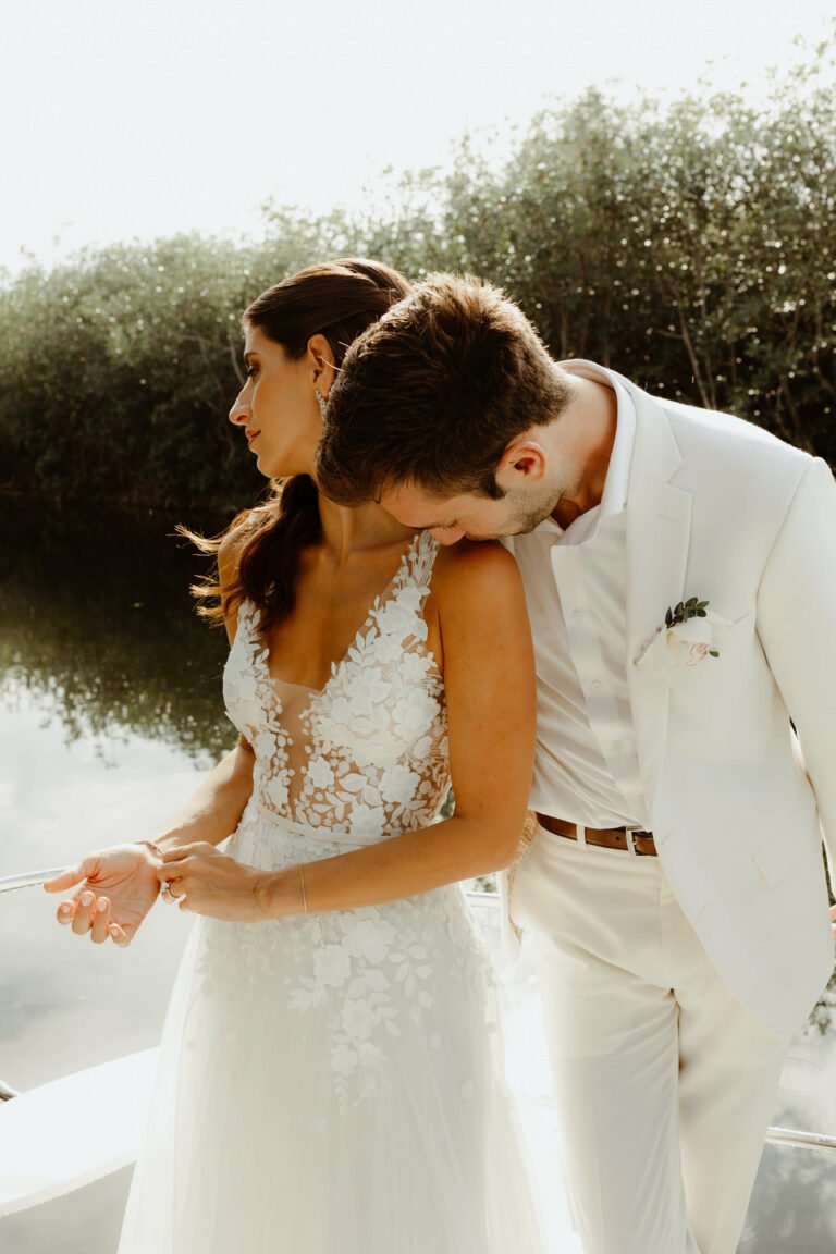 Jordana wearing Sophia gown