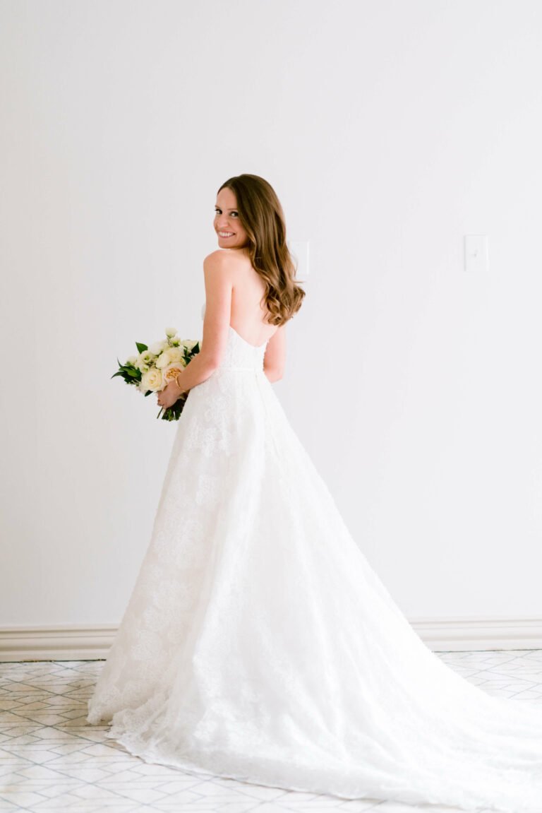 Jenny wearing Bruna gown
