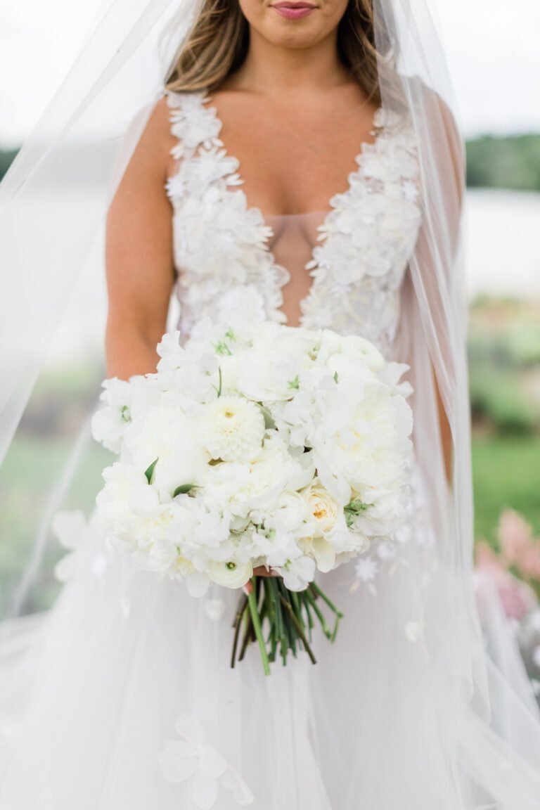 Hayle wearing Julie gown
