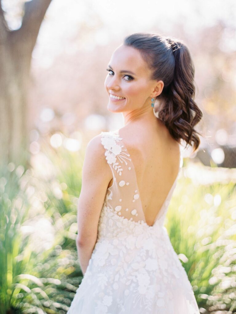 Molly wearing Sophia gown