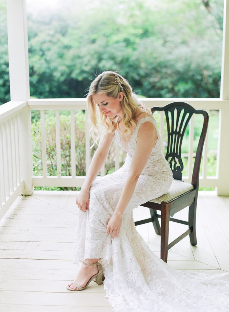 Mary Helen Trippet wearing Jona gown