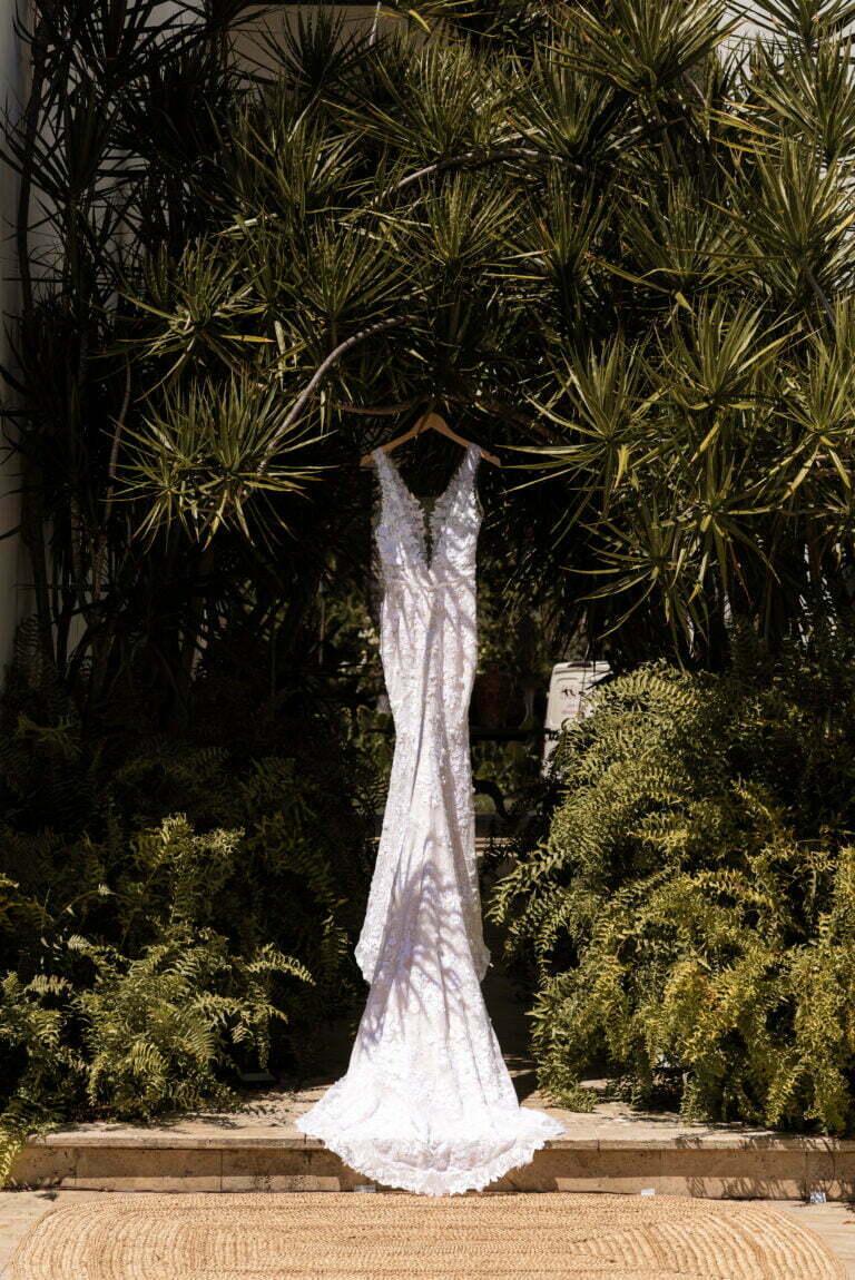 Maria wearing Jona gown