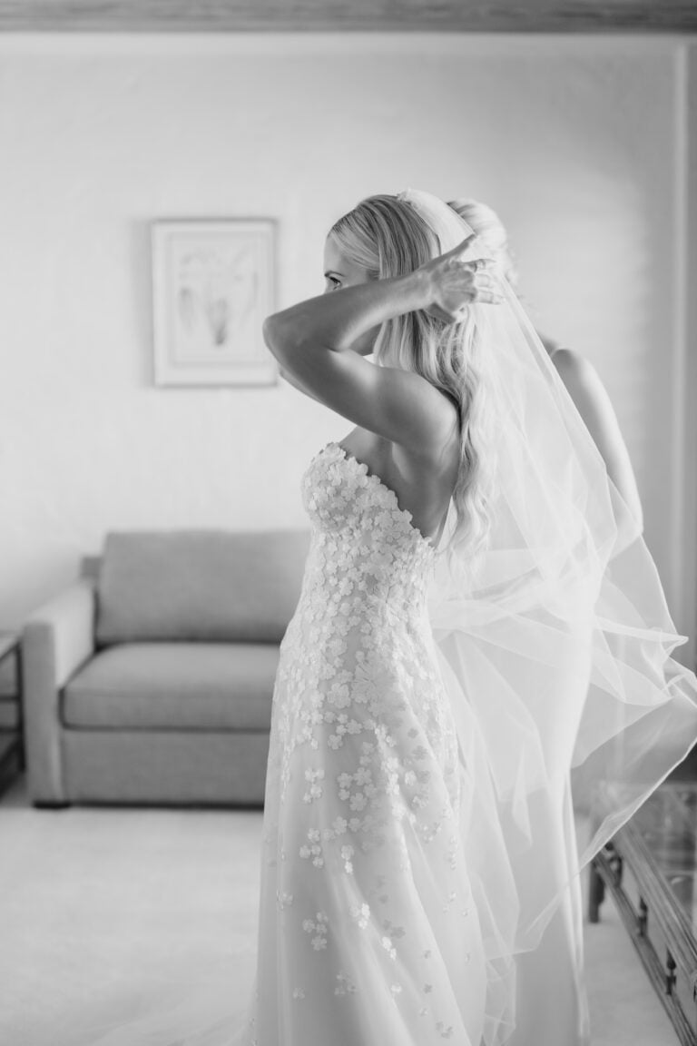 Anne Taylor wearing Karla gown