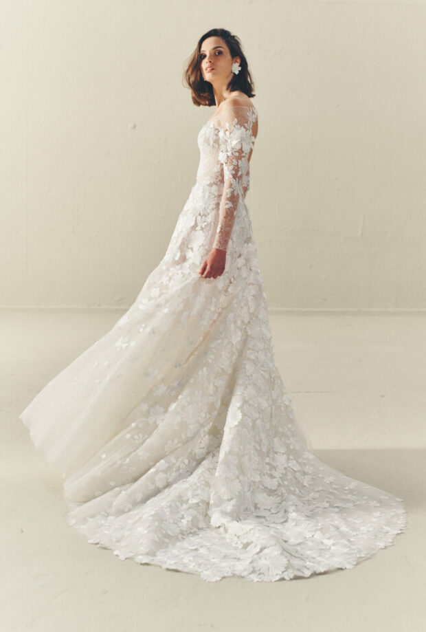 NESSIA: A Symphony of Floral Elegance in Couture Bridal Fashion