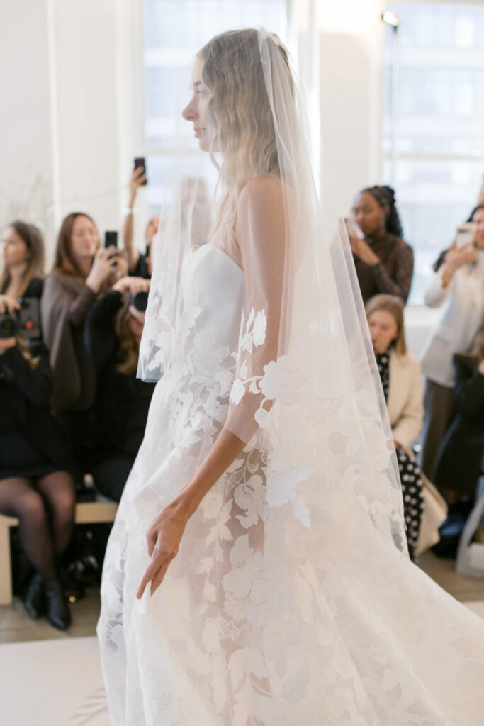 Jase Wedding Gown: Clean Lines Meet Couture Florals from Mira Zwillinger’s Far Beyond Collection